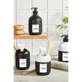Mikasso 2'li Cam Beyaz Sıvı Sabunluk ve Diş Fırçalık Takımı Set 450 ml Banyo Cam Beyaz - Çok Renkli