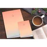 Mikasso 2'li Defter Set Pastel Notebook Gradient Serisi 01 Karton Düz Çizgisiz Orta Boy Beyaz Not Defteri A5 - Çok Renkli