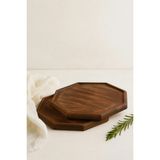 Mikasso 2'li Doğal Ahşap Nihale, Small Sunumluk, Supla,banyo Düzenleyici-Aksesuar Organizeri 20 x 20 cm Ahşa - Çok Renkli