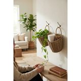 Mikasso 2’li Rattan Banyo & Mutfak Dekoratif Sepet / Çiçeklik / Anahtarlık / Havluluk – Dekoratif Bohem Ratt - Çok Renkli