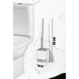 Mikasso 2li Su Akıtmayan Yapışkanlı Banyo Lavabo Wc Temizleme Fırçası-Tuvalet Fırçası Plastik Beyaz - Çok Renkli
