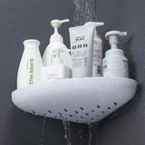 Mikasso 2li Yapışkanlı Banyo Rafı Köşeliği-Banyo Düzenleyici Askılığı-Duvar Duş Rafı Banyo Köşe Şampuanlık P - Çok Renkli