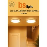 Mikasso 2X18W LED Panel Sıva Üstü Armatür –günışığı- LED Avize Tavan Lambası Glop Aplik Banyo Balkon Koridor - Çok Renkli