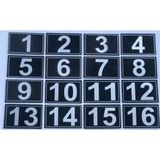 Mikasso 3.5 x 5.5 cm cm Yapışkanlı No 1'den 16'ya Raf, Posta Kutusu, Dolap, Ayakkabılık, Kapı Numarası Plast