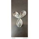 Mikasso 3 Adet Gaynise Paraşüt Avize Taşı (Boyu 5 Cm-Eni 3 Cm) Kristal Taş 1 E27 Gümüş Salon / Oturma Odası - Çok Renkli