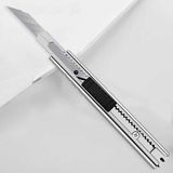 Mikasso 3 Adet Ince Metal Gövdeli Cep Tipi Mini Ince Maket Bıçağı Falçata 9mm