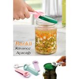 Mikasso 3 Adet Renkli Kavanoz Konserve Açacağı Sert Plastik Şişe Kapak Açacağı Çok Renkli