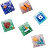 Mikasso 3 Dekoratif Cam Gider Kapağı Banyo Süsü 10x10 cm Modern Tasarım ve Mikrofiber Malzeme