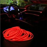 Mikasso 3 Metre Kırmızı Araç Içi Torpido Ledi Renkli Ip Neon Ip LED Şerit LED Neon Ip LED - Çok Renkli