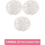 Mikasso 3 Parça Sütyen ve Çamaşır Yıkama Topu Pratik Plastik Iç Çamaşır Yıkama Topu Cn