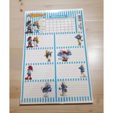Mikasso 3 Sayfa Toplam 24 Adet Defter Kitap Isim Etiketi Isimlik Yumuşak Düz Renkli Orta Boy Mavi Konsept D - Çok Renkli