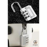 Mikasso 3 Şifreli Güvenlik Kilidi Asma Kilit Çanta Bavul Valiz Okul Dolabı Güvenlik Şifreli Kilit (Padlock) - Çok Renkli