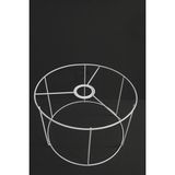 Mikasso 30 cm Metal Avize Teli – Silindir Abajur / Makrome Avize Iskeleti ( Beyaz ) Metal 1 E27 Beyaz Salon - Çok Renkli