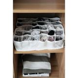 Mikasso 30 Gözlü Çorap Düzenleyici Çekmece Içi Bölmeli Organizer Kumaş 40 x 35 Beyaz Tr