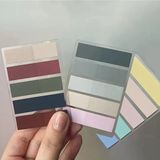Mikasso 300 Yaprak Pastel Tonlar 3'lü Yapışkanlı Şeffaf Postit Ayraç Seti 3 Adet Yapışkanlı Not Kağıdı - Çok Renkli