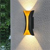 Mikasso 3000K Gün Işığı Ledli, 10 Watt Modern Tasarım Aplik, Bahçe, Balkon, Teras, Salon Apliği, LED Aplik S - Çok Renkli