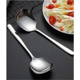 Mikasso 304 Paslanmaz Çelik Servis Kaşığı 25 cm Salata Yemek Porsiyon Kaşık Şef Servis Kaşığı 1 Adet Çelik G