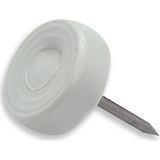 Mikasso 30ADET Çivili Masa Sandalye Zemin Koruyucu Beyaz Plastik Ayak 16MM Çivili Ayak 30 Adet Beyaz