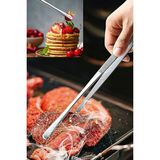Mikasso 30CM Mutfak Cımbızı Yemek Cımbızı Aşçı Şef Cımbızı Çelik Metalik