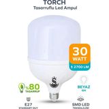 Mikasso 30W Tasarruflu E27 Beyaz Işık Torch LED Ampul-1-2-4-6-8-10 Adettir