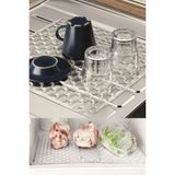 Mikasso 32 cm x 32 cm Şeffaf Mat Lavabo ve Buzluk Matı Lavabo Halısı Silikon Gri