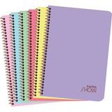 Mikasso 324412-99 Pastel Show Spiralli Defter A4 72 Yaprak Kareli Pp Kapak - Karışık Renk Yumuşak Spiralli 7 - Çok Renkli