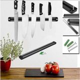 Mikasso 33 cm Mıknatıslı Bıçak Askısı Bıçak Stand Tutucu Bıçak Askı 33CM Duvara Monte Şef Et Plastik 33 x 33