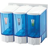 Mikasso 3566-0 Mini Sıvı Sabun Dispenseri 250 Ccx3 Beyaz Plastik Mavi - Çok Renkli