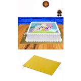 Mikasso 35x45 GOD PASTA ALTLIĞI BÜYÜK BOY PASTA TABANI PASTA MALZEMELERİ 1 ADET gold 35 x 45 Tekli Pasta K