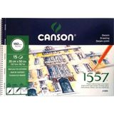 Mikasso 35X50 1557 Resim Defteri 180GR. 15YP. Karton Düz Çizgisiz Büyük Boy Bej Resim Defterleri A3 20 Yapra - Çok Renkli