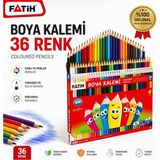 Mikasso 36'lı Kuru Boya Kalemi - Tam Boy Kuru Boya Kalemi - Okul Seti Çok Renkli