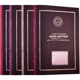 Mikasso 385 Ders Defteri Yoklamasız Plastik Kapak 8 Derslik 25X35 cm Sert Düz Çizgili 36 Yaprak Orta Boy Tur - Çok Renkli