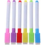 Mikasso 3A Mini Beyaz Tahta Kalemi 6'lı Set Renkli Tebeşir Kırmızı - Çok Renkli