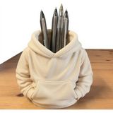 Mikasso 3D Baskı Kapşonlu Hoodie Kalemlik - Kırmızı Sweatshirt Masaüstü Dekor Plastik Bej - Çok Renkli