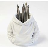 Mikasso 3D Baskı Kapşonlu Hoodie Kalemlik - Kırmızı Sweatshirt Masaüstü Dekor Plastik Beyaz - Çok Renkli