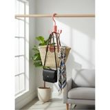 Mikasso 3D Baskılı Dolap Içi Askı Organizer (2'li Set)| Çanta, Kemer ve Aksesuar Askılığı Plastik 10 x 15 Pe