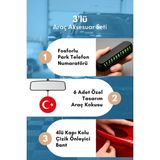 Mikasso 3lü Araç Seti (Numaratör, 6 Adet Özel Tasarım Araç Kokusu, 4 Adet Kapı Kolu Çizik Önleyici Bant) - Çok Renkli