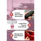 Mikasso 3lü Araç Seti (Numaratör, 6lı Kadınlara Özel Tasarım Araç Kokusu, 4lü Kapı Kolu Çizik Önleyici Bant) - Çok Renkli