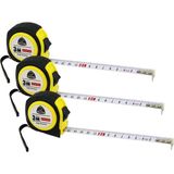 Mikasso ( 3MTX16MM ) Çelik Şerit Metre ( Kauçuk Korumalı ) 3 M
