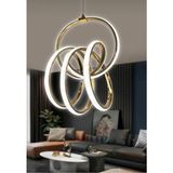 Mikasso 3renk Kıvrım Gold LED Sarkıt Alüminyum 1 Belirtilmemiş Altın Salon / Oturma Odası - Çok Renkli