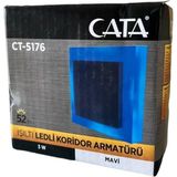 Mikasso 3W Ledli Koridor Armatürü (Mavi)