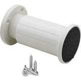 Mikasso 4 Adet 10 cm Polimer (Sert Plastik) Dolap Ayak Ayarlı- Vidalı - Tv Ünitesi Ayak-Komidin Ayak- Beyaz