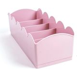Mikasso 4 Adet 5 Gözlü Çorap ve Toka Düzenleyici Pembe Plastik Pembe Tr