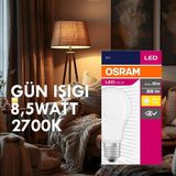 Mikasso 4 Adet LED Value Tasarruflu 8,5 Watt 2700K Gün Işığı LED Ampul - Çok Renkli