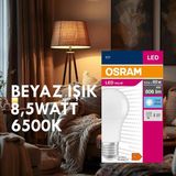Mikasso 4 Adet LED Value Tasarruflu 8,5 Watt 6500K Beyaz Işık LED Ampul