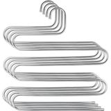 Mikasso 4 Adet Metal Pantolon Eşarp Askısı 5 Katlı 4 Adet Askı Metal Bej Tr