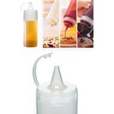 Mikasso 4 Adet Plastik Yağlık Sosluk Şişesi 700 ml Beyaz