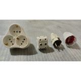 Mikasso (4 Lü Set) 3lü Topraklı Golyat, 5li Topraksız Golyad,topraklı Erkek Fiş ve Dişi Fiş - Çok Renkli