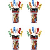 Mikasso 4 Paket - 96 Adet- Brons Renkli Ahşap Küçük Mandal 3,5cm 2 Cn