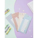 Mikasso 4 Paket Cetvelli Yapışkanlı Şeffaf Köşeli Parmak Postit Ayraç (Set-1) - 40 Renk x 20 Toplam 800 Adet - Çok Renkli